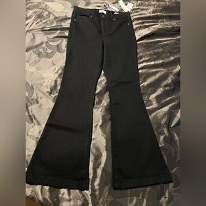 NWT Sofia Jeans by Sofia Vergara Melissa Black High-Rise Flare Jeans Women’s 8 S